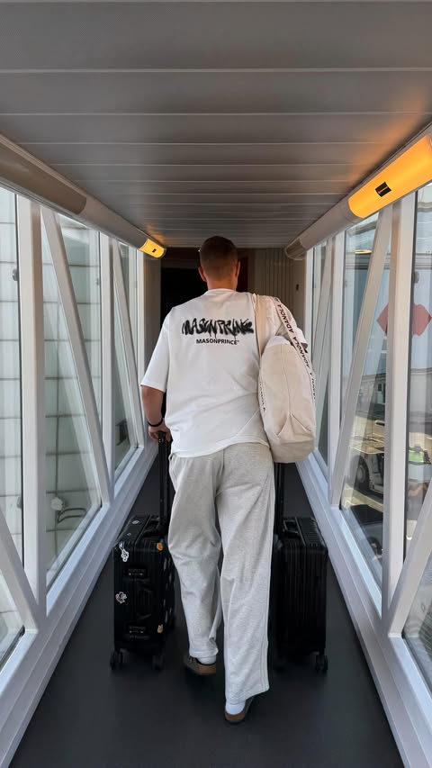 Instagram post by @paulastrausa for airBaltic. Caption reads: on our way to get some sun with @airbaltic....