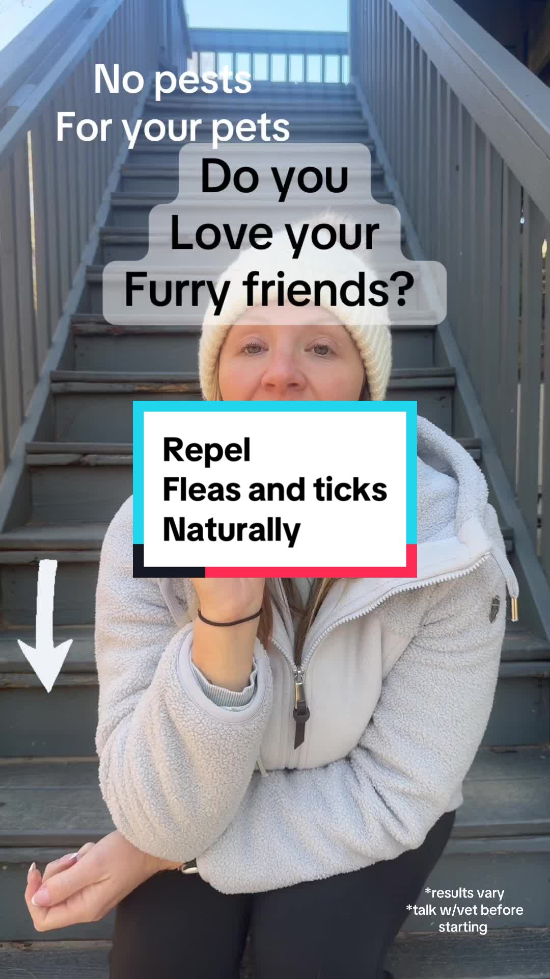 TikTok post by @meganugcgoods for Beloved Pets. Caption reads: @Beloved Pets  If you want flea and tick....