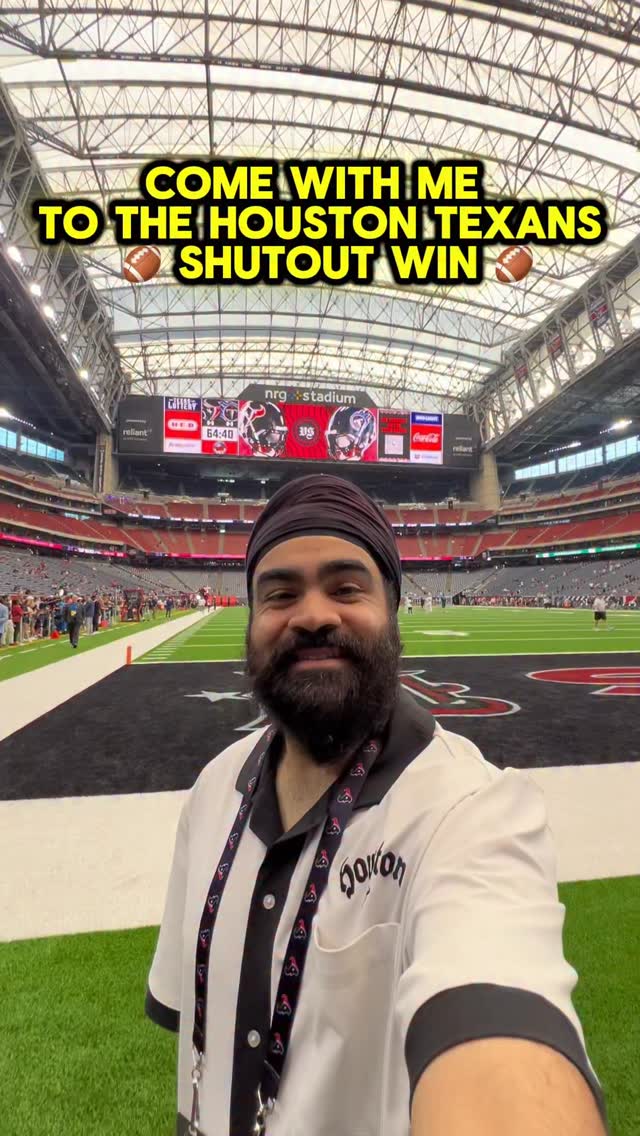 Instagram post by @shawnthefoodsheep for Ticketmaster. Caption reads: What a day! Got to see the Texans’ first win of....