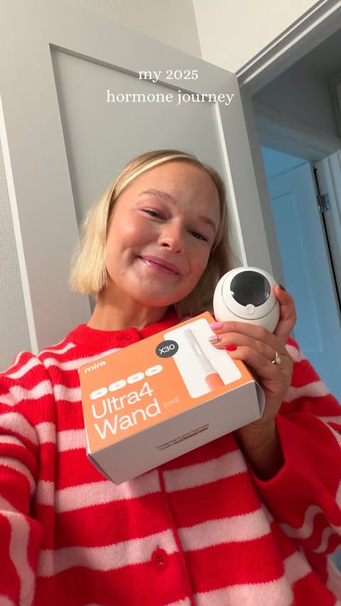 Instagram post by @elliejaynefletcher for Mira Fertility. Caption reads: [...] brand. If you use my code at @mirafertility....