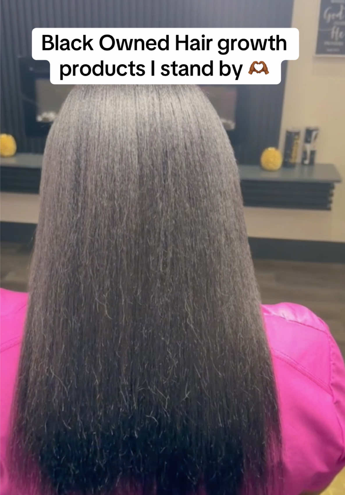 TikTok post by @miss_keasa for Canvas Beauty Brand. Caption reads: Healthy Hair Growth 🫶🏾🩷@CANVAS BEAUTY BRAND....