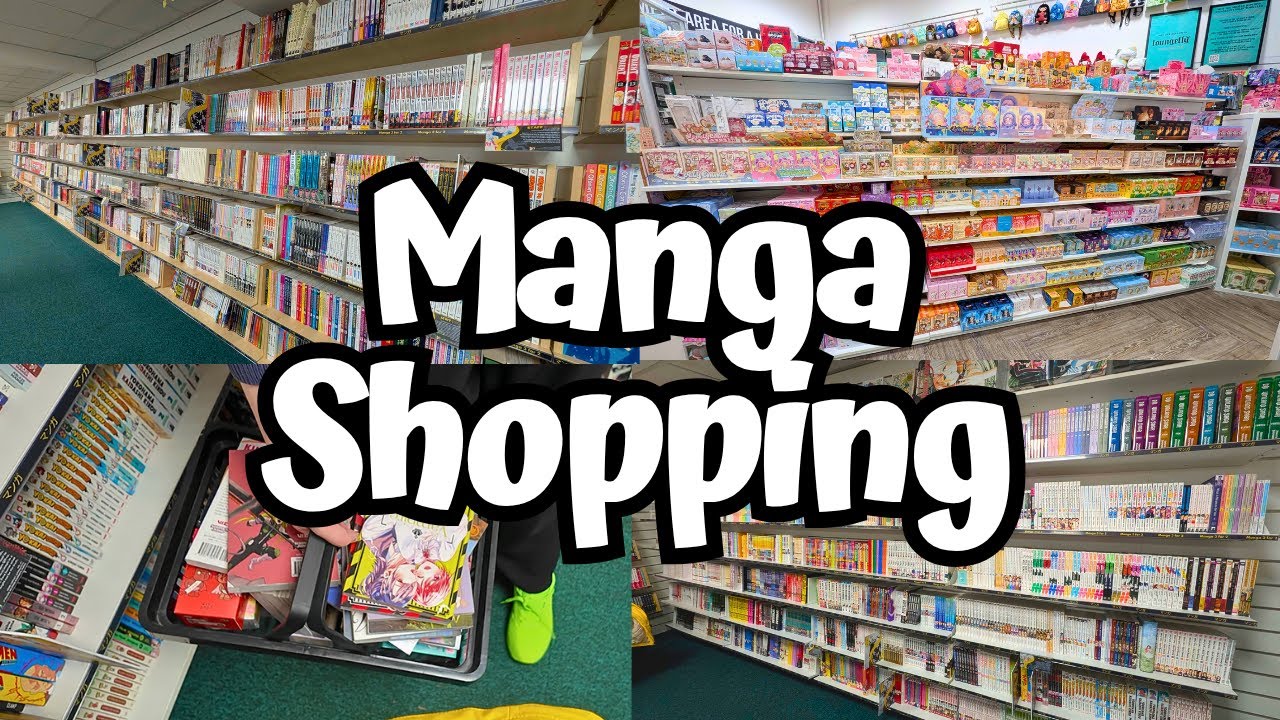YouTube post by @Caketinz for kikagoods. Caption reads: Manga Shopping with me // Blind Box Weekend //....