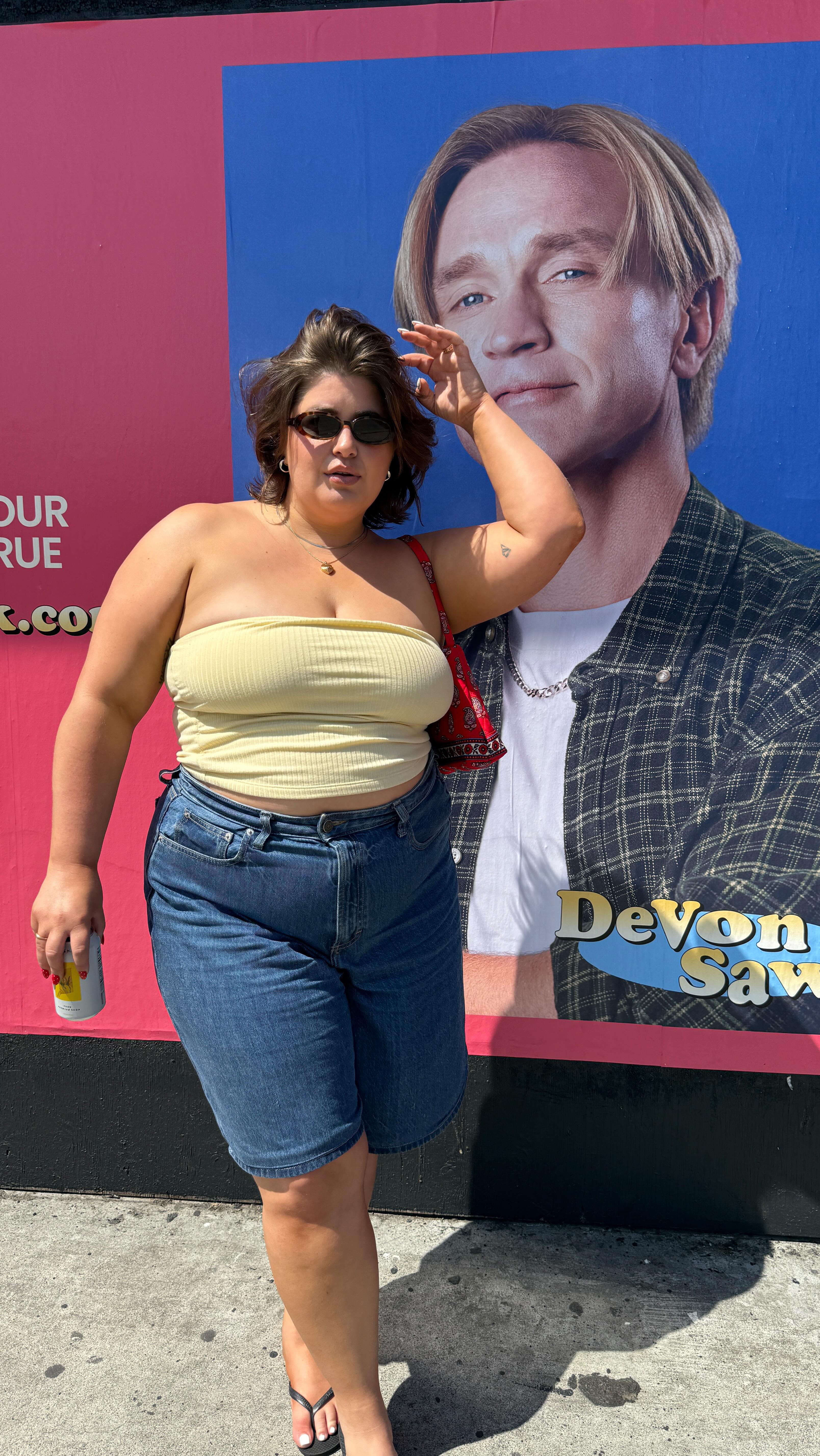 Instagram post by @joanna_spicer for Vera Bradley. Caption reads: #ad Ran into my crush on Melrose & Fairfax....