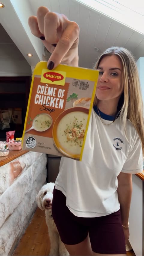 Instagram post by @katerevz for MAGGI Belgium. Caption reads: Easiest crowd favourite for the busiest night of....