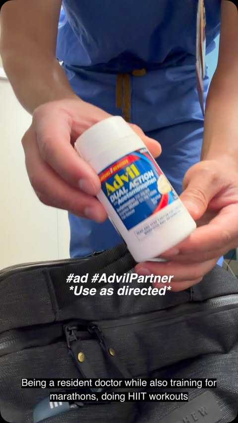 Instagram post by @shaunandersen for Advil. Caption reads: [...] them early has been a game changer. #ad....