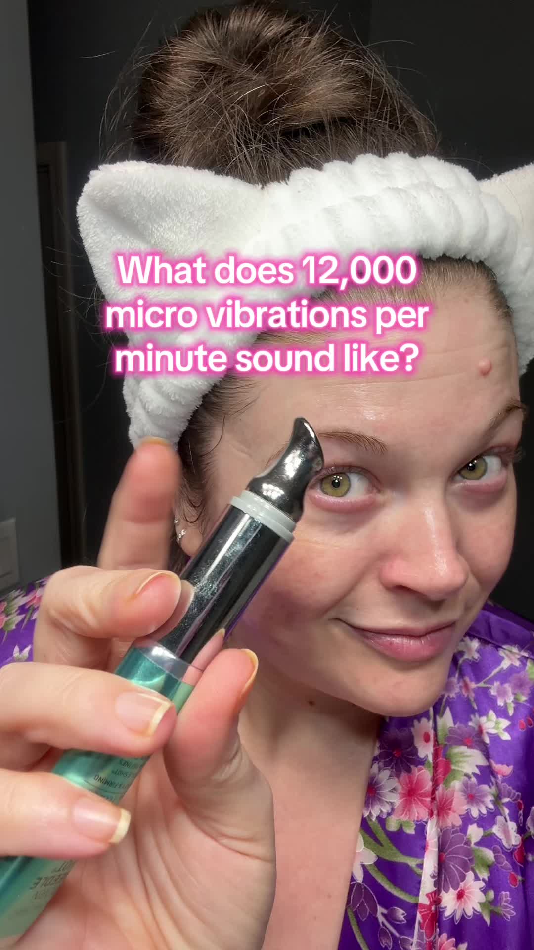 TikTok post by an influencer for VT Cosmetics US. Caption reads: [...] this PDRN eye cream from @VT Cosmetics US -....