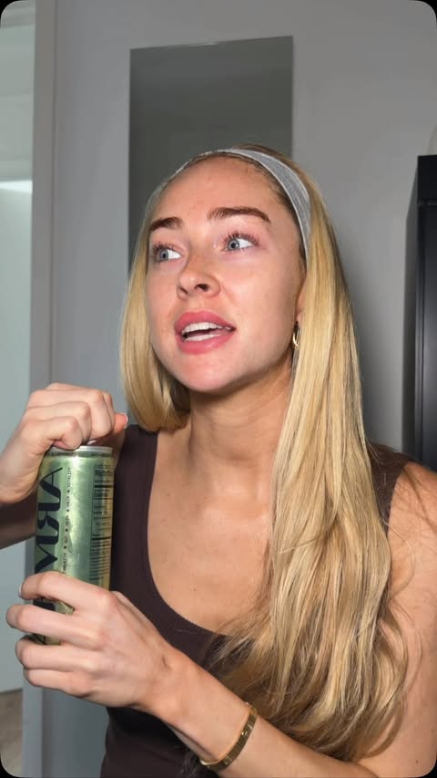 Instagram post by @sydneyschiffer for ARMRA Colostrum. Caption reads: a drink while u get ready is non negotiable for me....