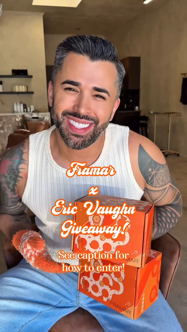 Instagram post by @realericvaughn for Framar. Caption reads: GIVEAWAY CLOSED

Congrats to:
🧡@hairguruval....