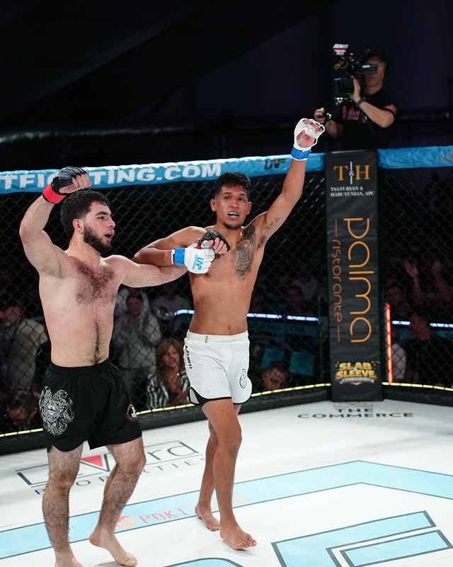 Instagram post by @armeniansportsnews for Up Next Fighting. Caption reads: WHAT AN ABSOLUTE BARN BURNER FROM THESE TWO MEN!!....