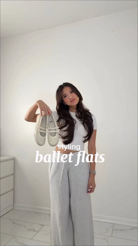 Instagram post by @kellyydoan for Onitsuka Tiger. Caption reads: walked 20k steps in these ballet flats 

Ballet....