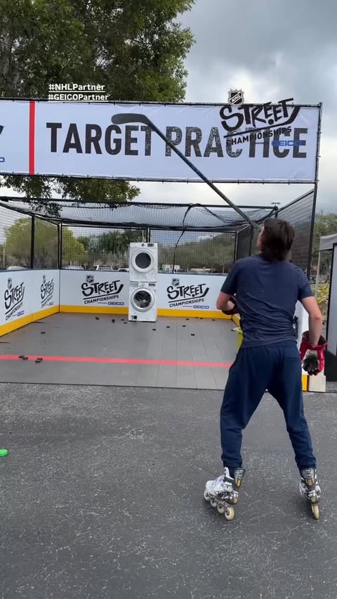 Instagram post by @alwayshockey for Geico. Caption reads: [...] NHL Street Championships presented by @GEICO....