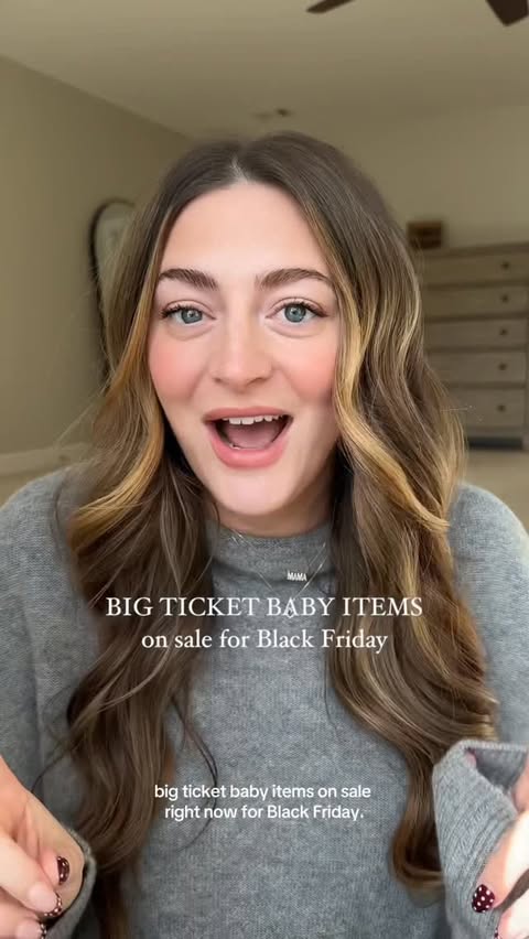 Instagram post by @reedclifestyle for Dagne Dover. Caption reads: big ticket baby items on sale for Black Friday!!....