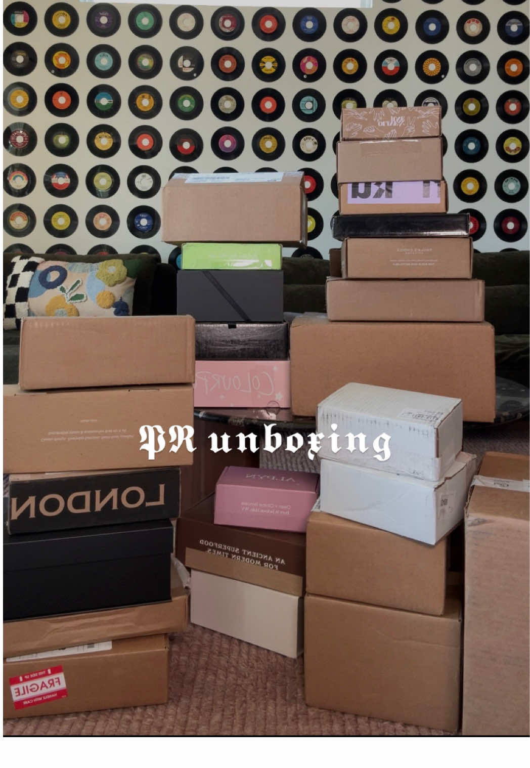 TikTok post by @kellyannshuman for Alpyn Beauty. Caption reads: PR haul as a heavily tattooed alt girlie +....