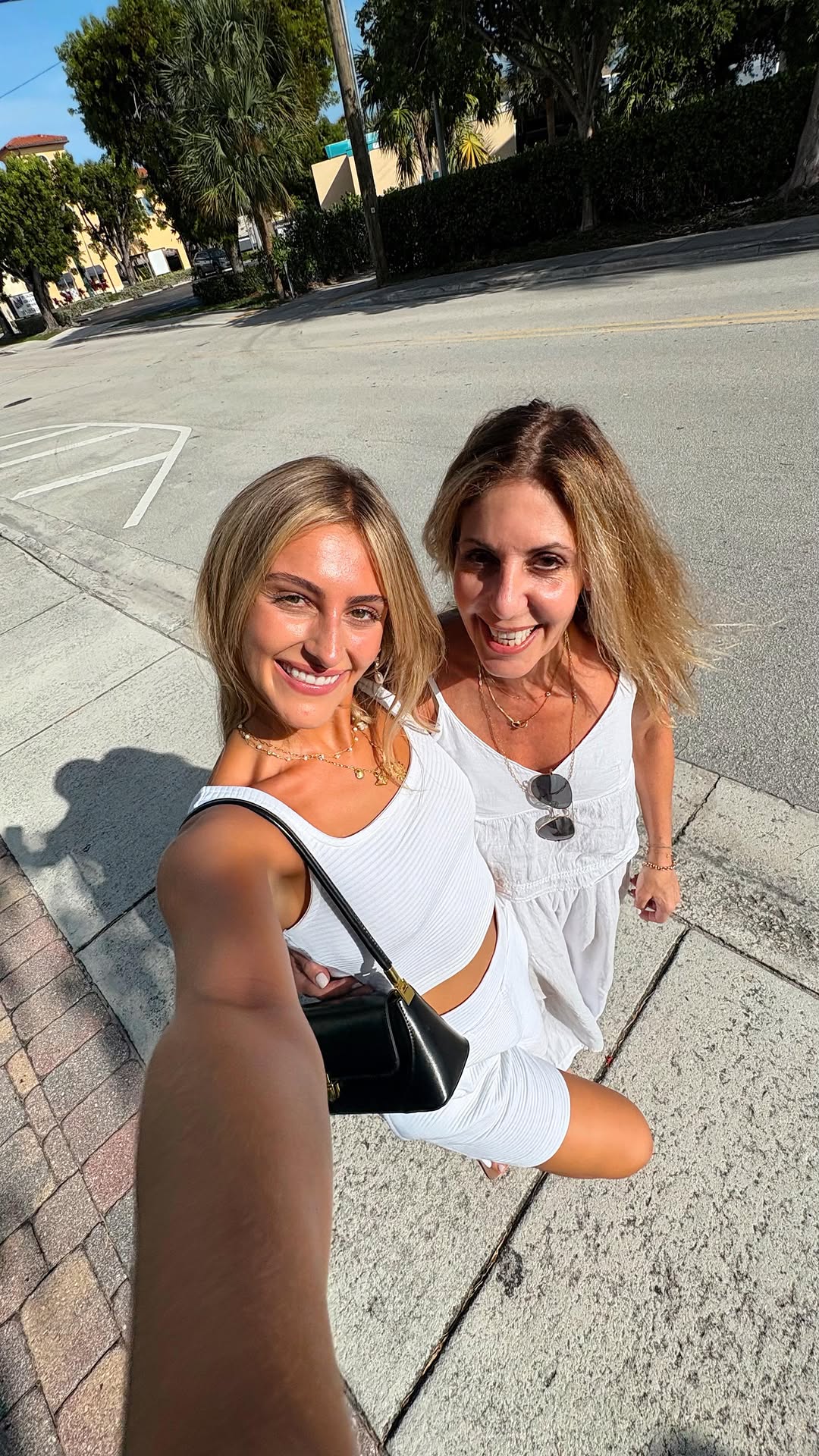 Instagram post by @tiffany_henriques for Eternal Water. Caption reads: truth or sip 💧 NJ edition with my mom

You know....