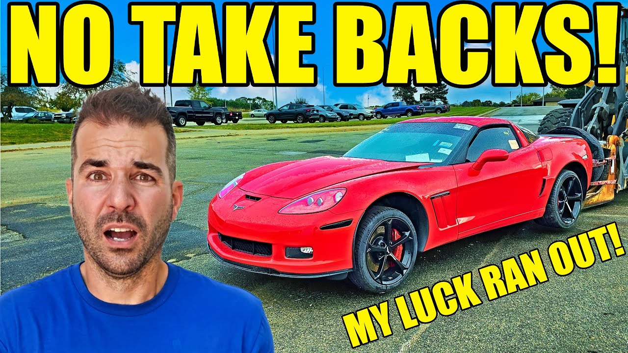 YouTube post by @LegitStreetCars for AMSOIL INC. Caption reads: I OVERPAID For A Perfect Looking 14k Mile Corvette....