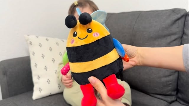 Instagram post by @herafery.gasimova for Hahaland. Caption reads: Hera's new friend🫠 thank you @hahaland_kids....