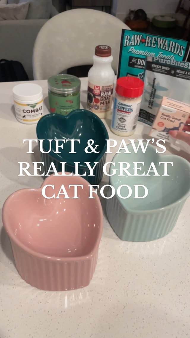 Instagram post by @simple.kitties for Tuftandpaw. Caption reads: [...] with me 🐈🐈‍⬛🐈‍⬛ Today we tried....