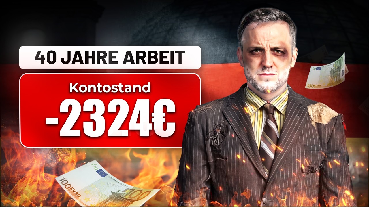 YouTube post by @HerrAnwalt for Holzkern. Caption reads: Your pension is a scam!.