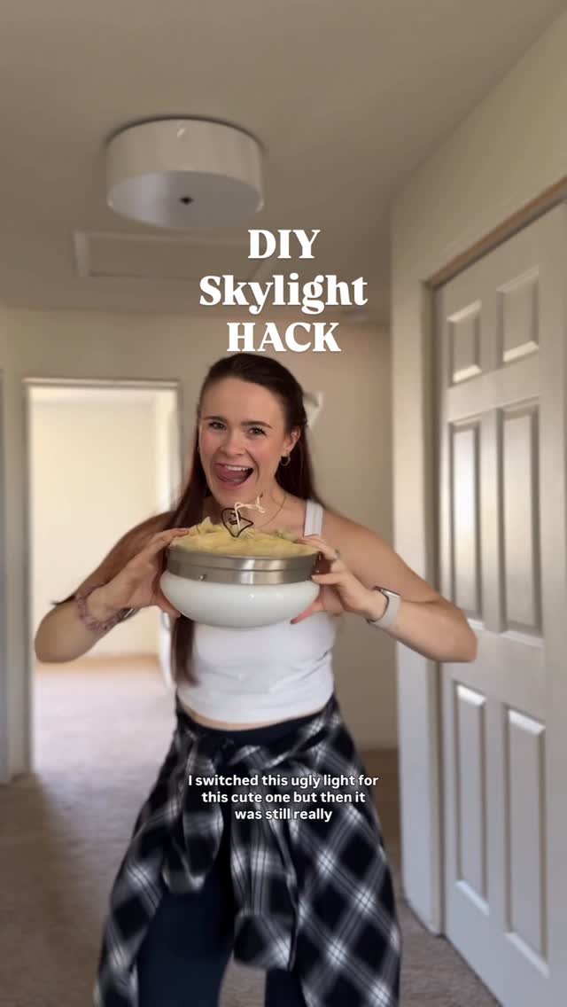 Instagram post by @olivegreyavenue for Feit Electric. Caption reads: The ultimate hack I never thought I would see is....