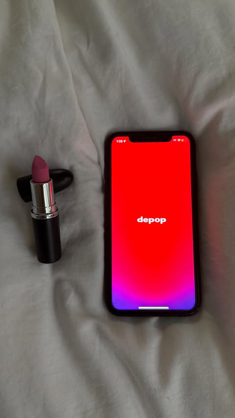 Instagram post by @carolyn.chang for Depop. Caption reads: Depop and MAC are having a competition, and [...].