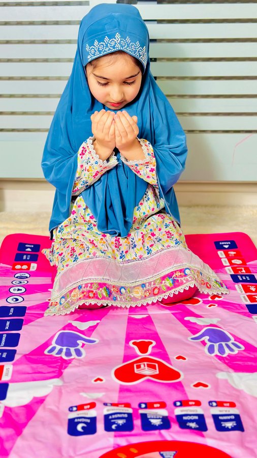 Instagram post by @khadija_world_19 for My Salah Mat. Caption reads: [...] received her very own prayer mat from....