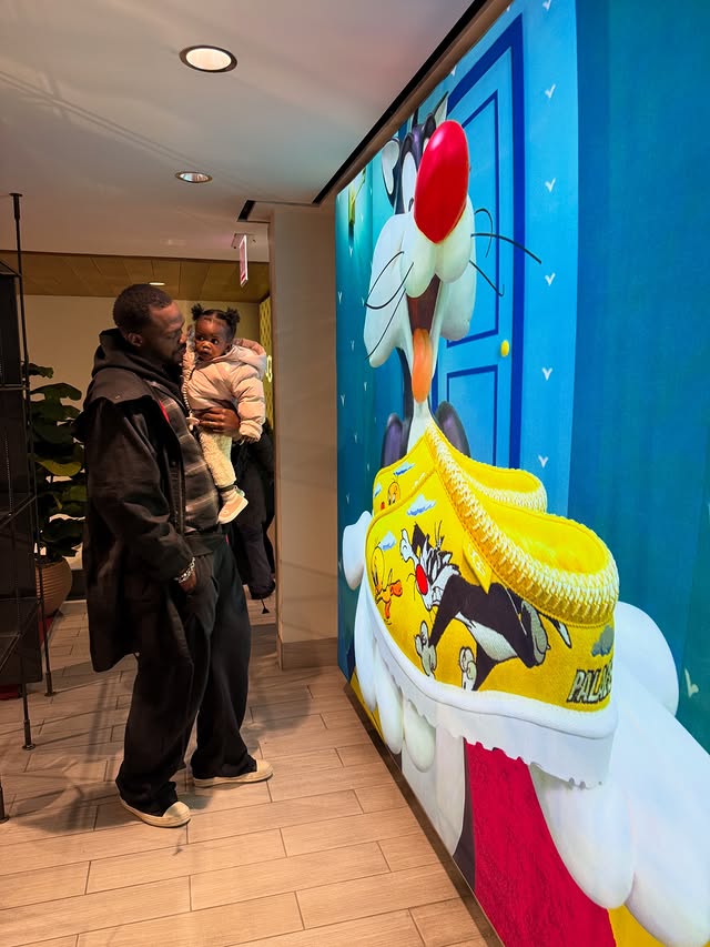 Instagram post by @corey_demon for Palace Skateboards. Caption reads: [...] check out their collaboration with....