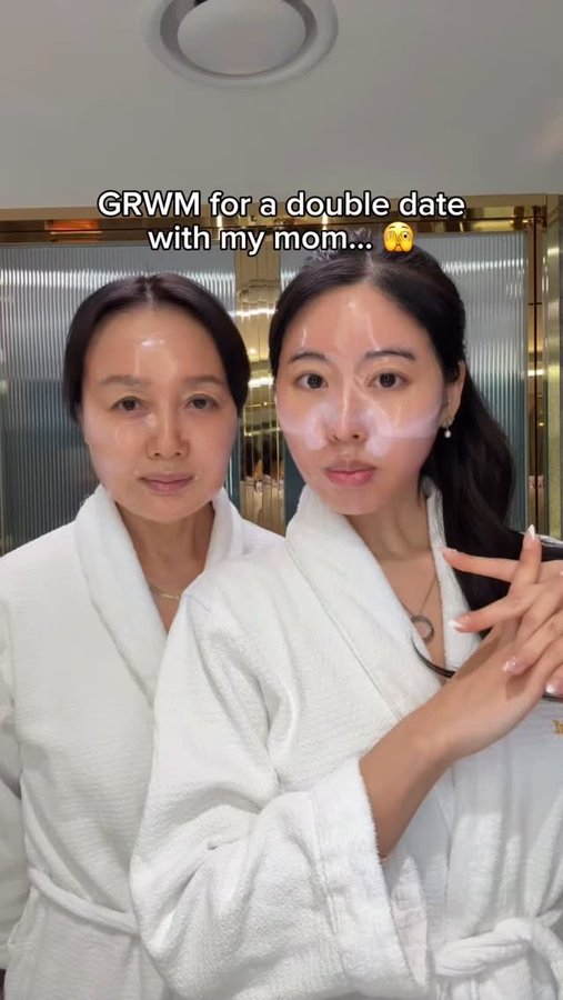 Instagram post by @jooshica for COSRX. Caption reads: #COSRXPartner Both our dates loved our glowy look!....