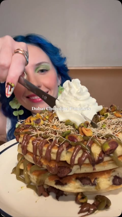 Instagram post by @livvyloveasmr for IHOP. Caption reads: [...] pancakes & milkshakes are now at @ihop !!....