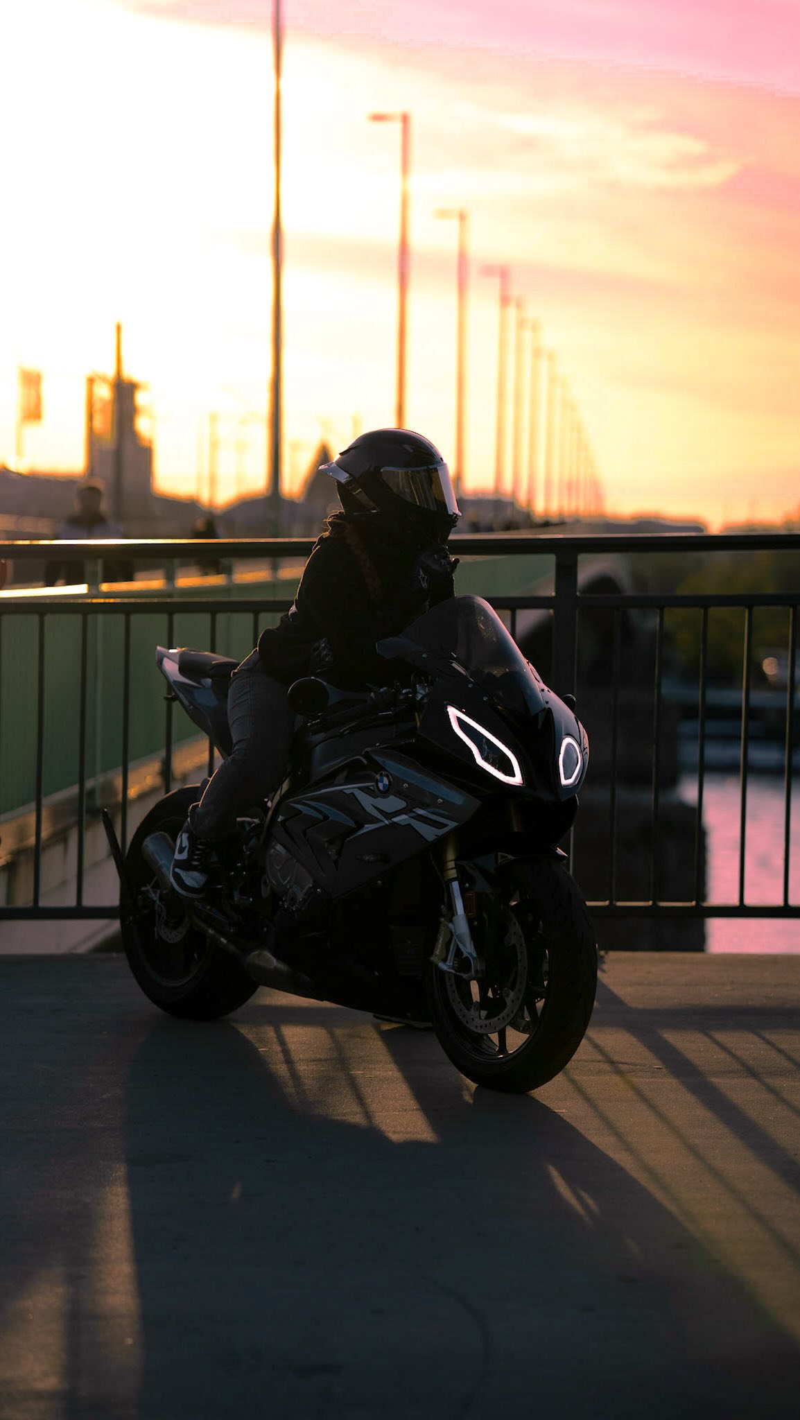 Instagram post by @jeano.moto for BMW Motorrad. Caption reads: I like the side very much about....