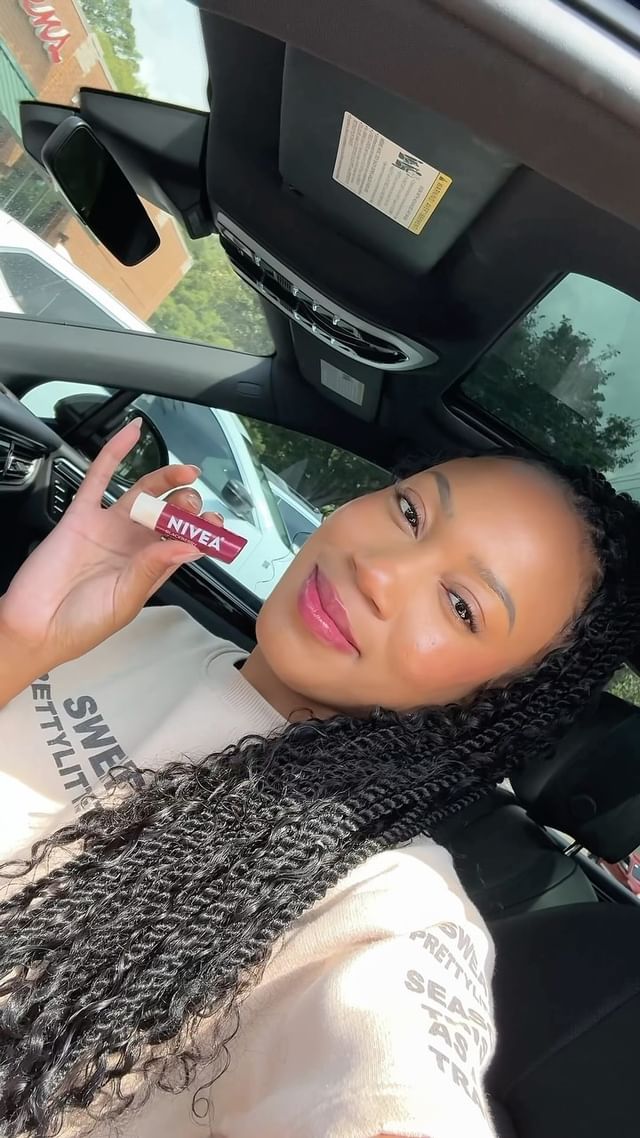 Instagram post by @forevercryssy for NIVEA USA. Caption reads: Makeup Favorites | Part 5 

Who knew a lip balm....