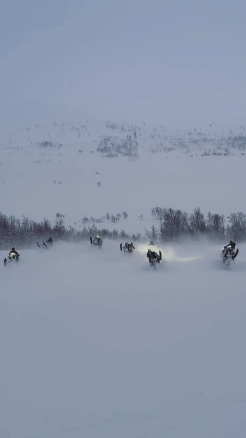 Instagram post by @ramona_johansn for Ski-Doo. Caption reads: [...] season (somewhere in the chaos)👏🏻....