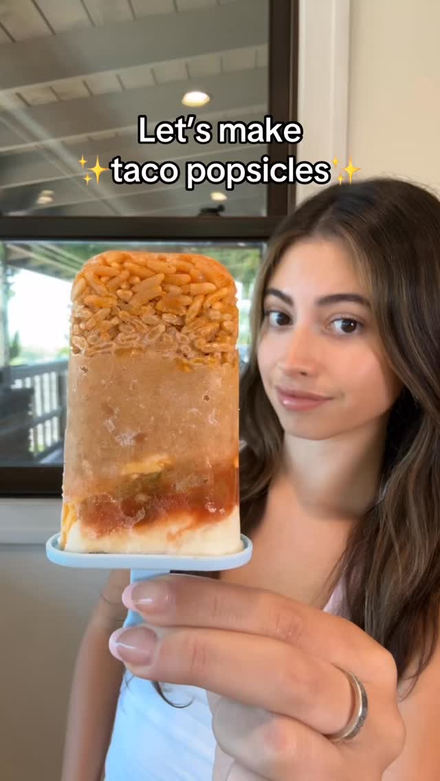 Instagram post by @itsmejuliette for Minute Rice. Caption reads: Imagine laying poolside with a taco popsicle in....