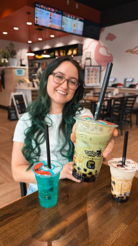 Instagram post by @ashscozycorner for Kung Fu Tea. Caption reads: @kungfuteausa currently has an amazing collab with....