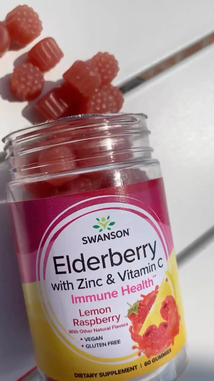 Instagram post by @ms_karolina_ for Swanson Health. Caption reads: More  elderberry and no nonsense!!! With....