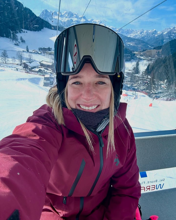 Instagram post by @twogirlswhoski for NAKED Optics. Caption reads: 🙂🙃☀️
.
.
.
#twogirlswhoski #ski #skiing....