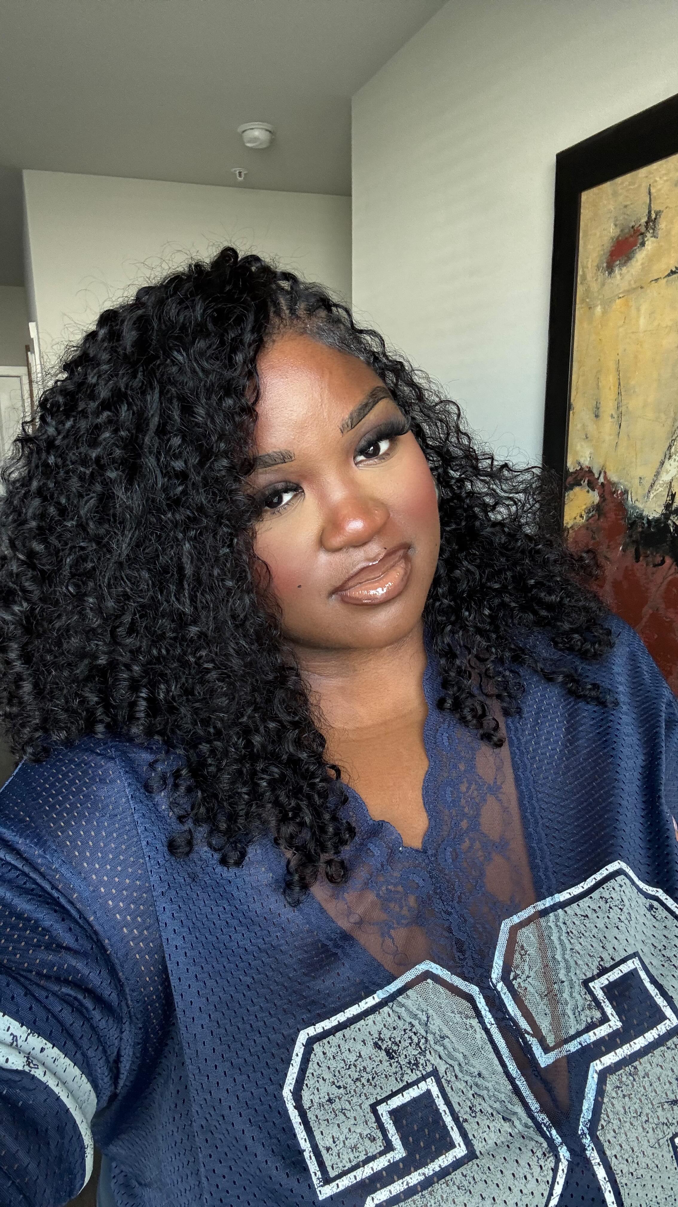 Instagram post by @zhanecreates for Karlami. Caption reads: [...] is so tea and the hair is perfect!....