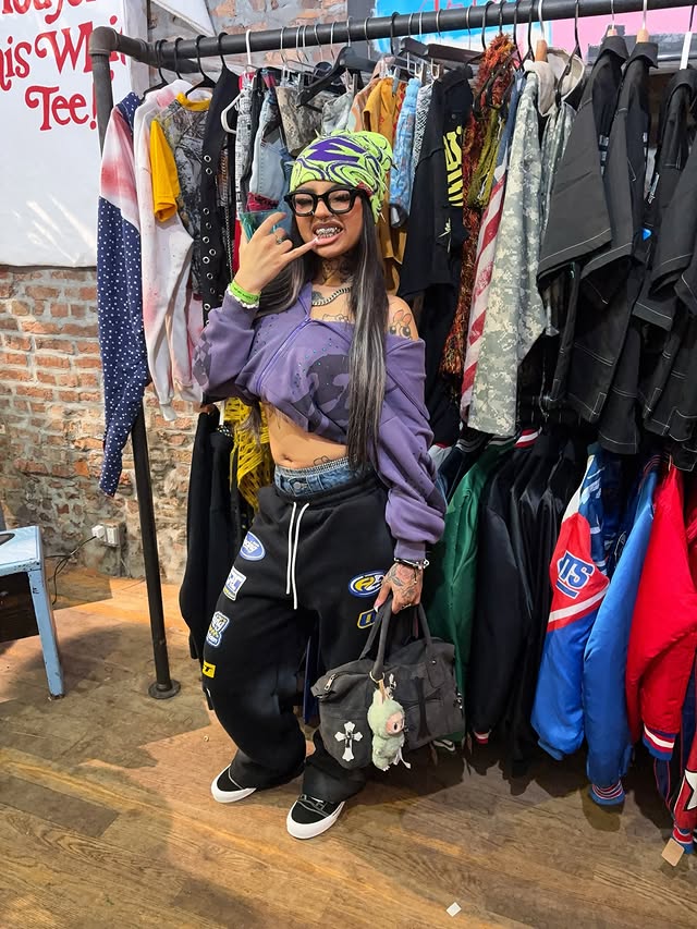 Instagram post by @thejaydiamond for Aelfric Eden. Caption reads: hey ⭐️🥟💟🌀🥢

hoodie/sweats/jorts....