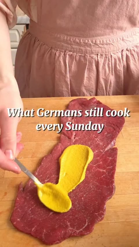Instagram post by @germanmomkitchen for WÜSTHOF. Caption reads: (Werbung/Ad) What Germans still cook every Sunday.....