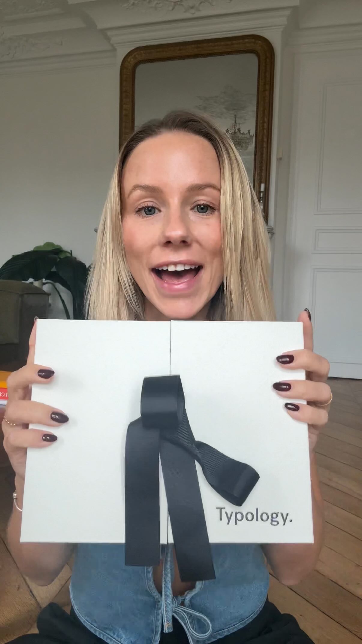 Instagram post by @americanfille for Typology. Caption reads: Typology’s 2025 advent calendar 😍 @typologyparis....