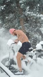 Instagram post by @assaultfitness for Cheribundi. Caption reads: My kindergarten teacher told my mom 39 years ago,....