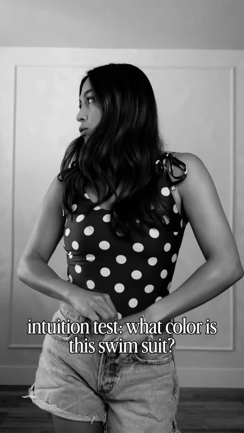 Instagram post by @vivimccoy_ for Albion Fit. Caption reads: What color is this swimsuit? #utahmom....