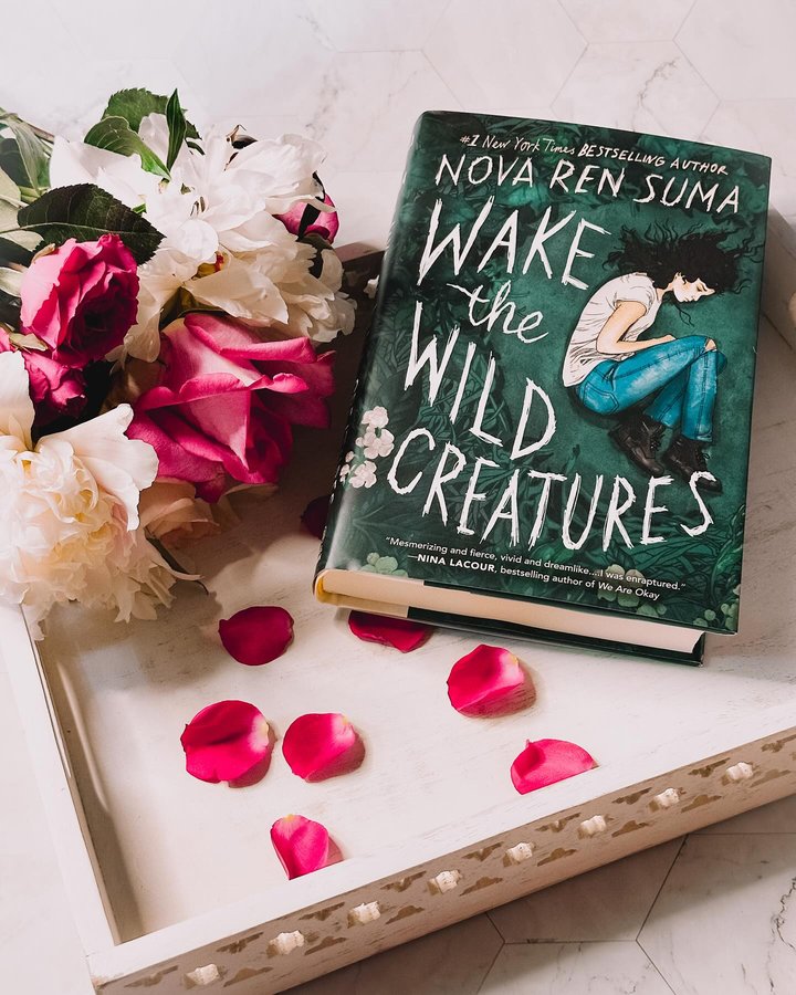 Instagram post by @the_romance_regent for The NOVL. Caption reads: Storygram Book Tour: 
Wake the Wild Creatures by....