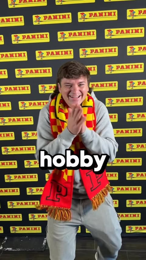 Instagram post by @theokicksballs for Panini America. Caption reads: [...] album already!! I can’t wait 😤....