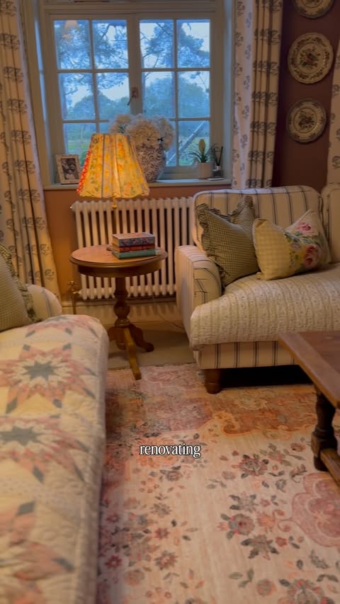 Instagram post by @bramblycottagetales for Kukoon Rugs. Caption reads: ad | Gosh, I knew I was going to love this rug......