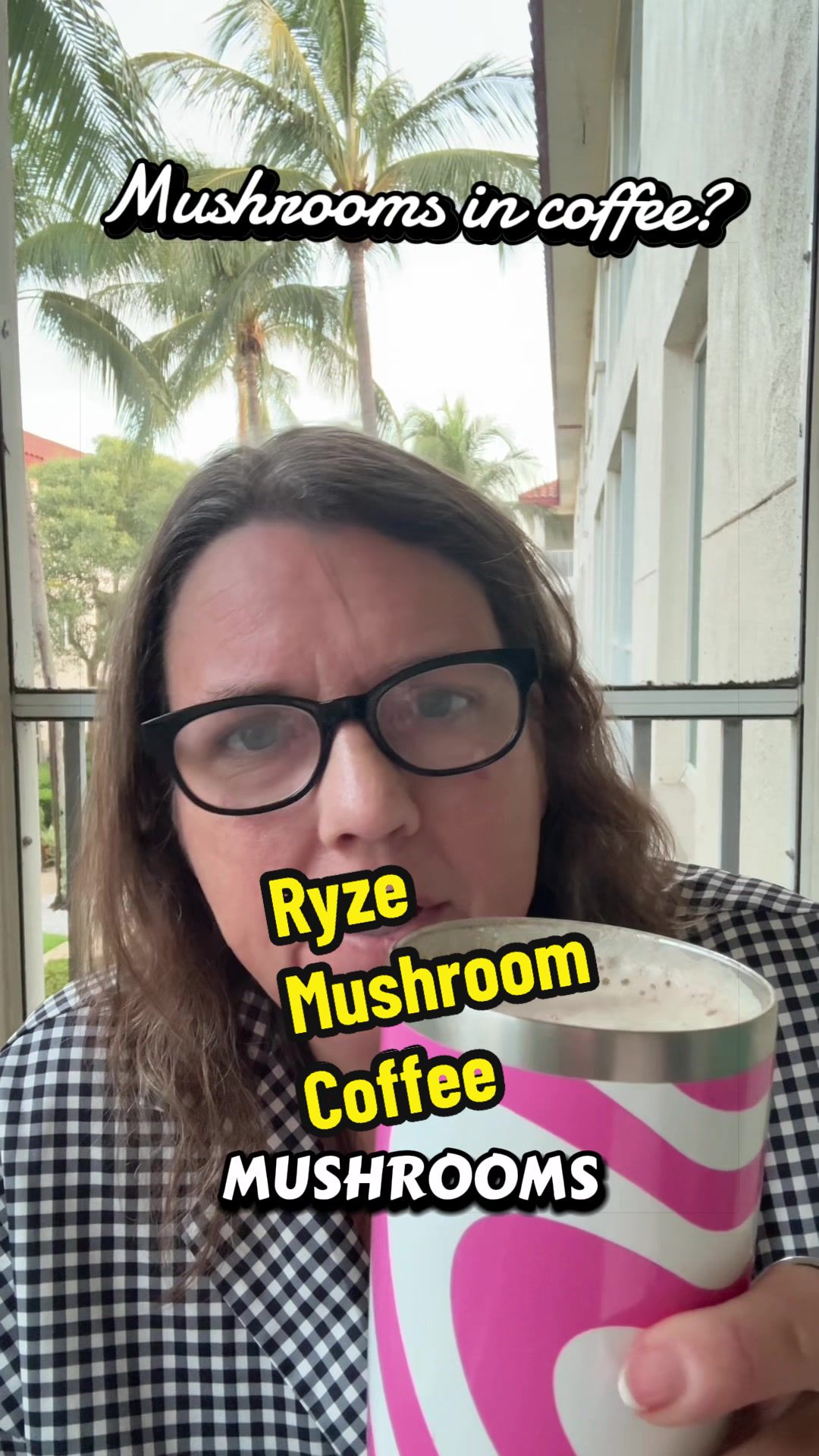 TikTok post by an influencer for Creator Depot. Caption reads: [...] #mushrooms @ryzesuperfoods @Creator Depot....