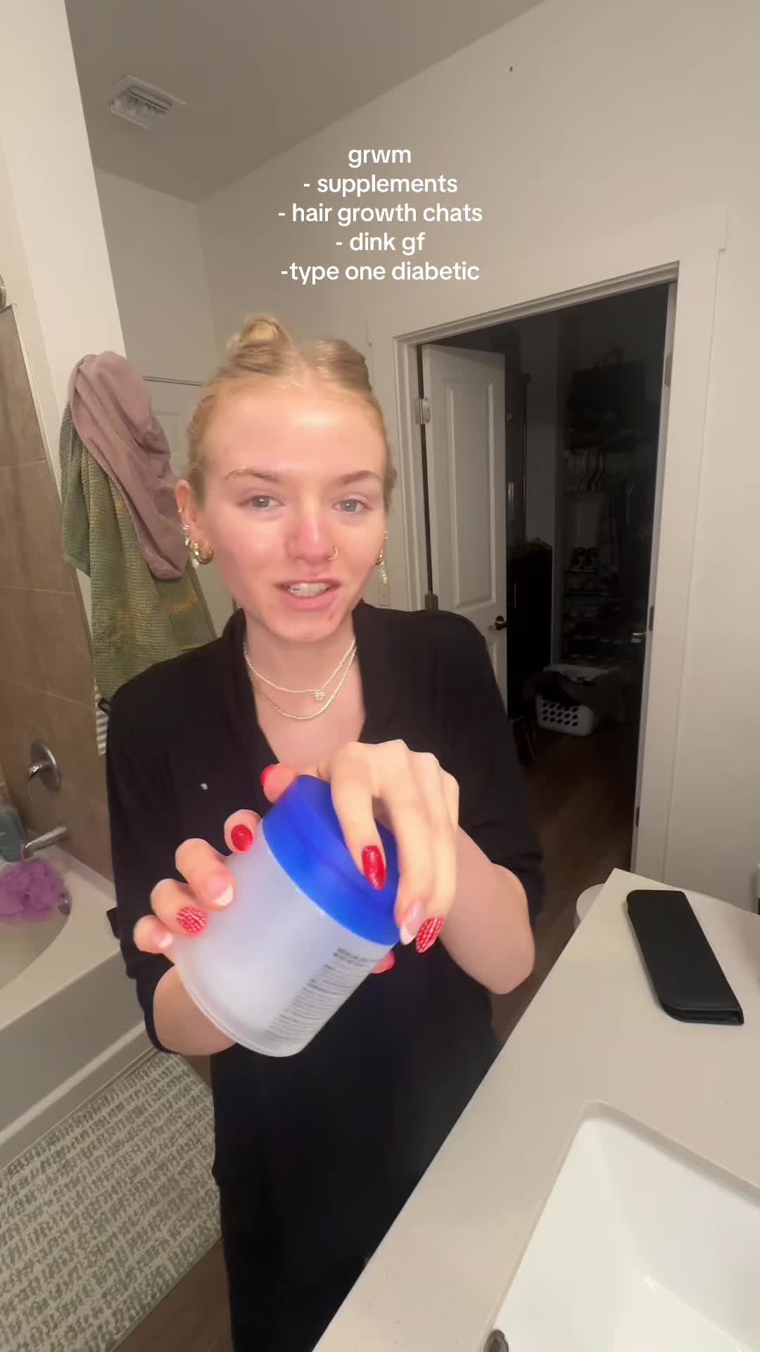 TikTok post by @miss.kenzienicole for Force Factor. Caption reads: been loving the @Force Factor hair growth....