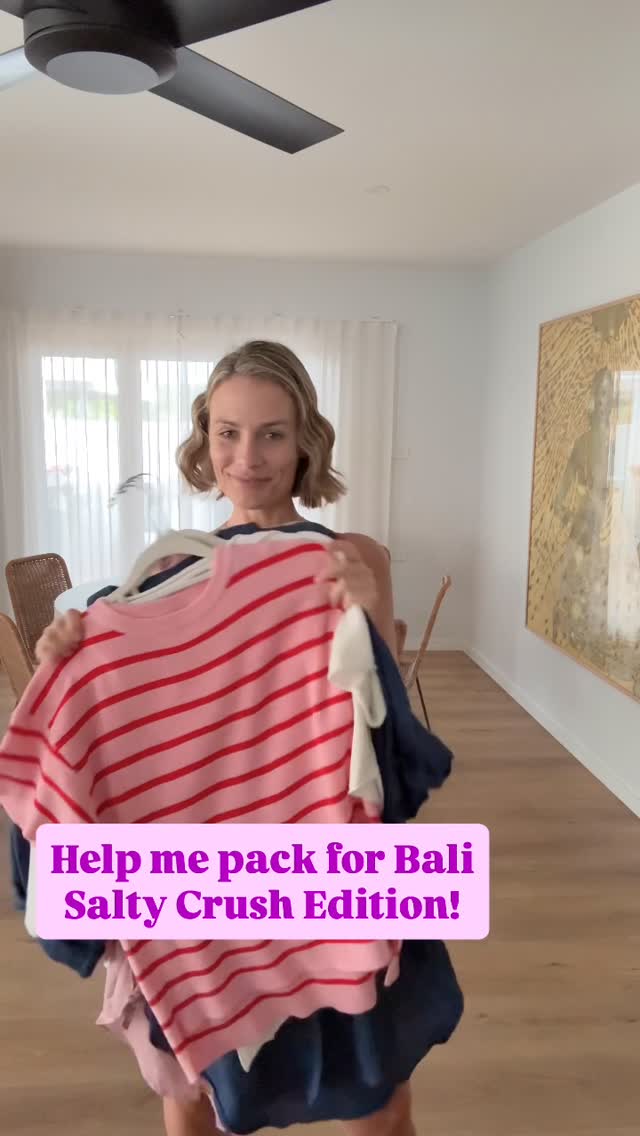 Instagram post by @my_familyeats for Salty Crush. Caption reads: Help me pack for Bali with @salty_crush_aus !....