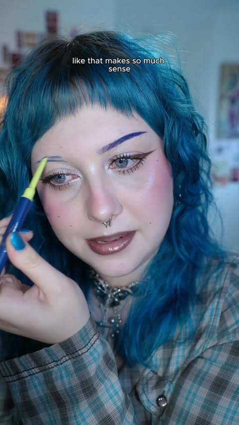 Instagram post by @pippambarnes for BEAUTY BAY. Caption reads: [...] Velvet flick liner ‘Sea me Rollin’*....