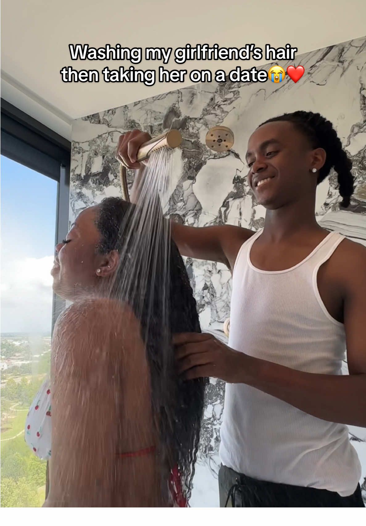 TikTok post by @dayandari for Paul Mitchell. Caption reads: [...] I loved the end results of my hair, @Paul....