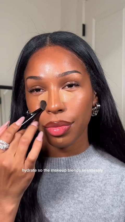 Instagram post by @schaebreezy_ for Milani Cosmetics. Caption reads: For the beginning, middle & end 🫶🏾 the....